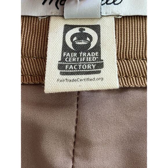 Madewell Wool Blend Brown Windowpane Plaid A-Line Skirt Women's Size 4 - Picture 10 of 16